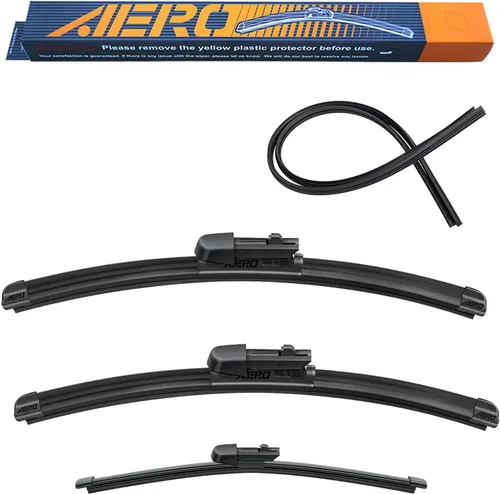 Vista 31 de AERO Avenger - Limpiaparabrisas prémium de 24 + 22 pulgadas para todas las estaciones, repuesto del fabricante original del equipo original