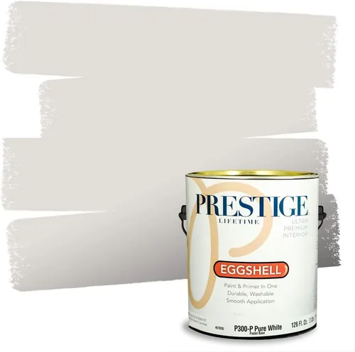 Vista 185 de PRESTIGE Paints - Pintura interior e imprimación en uno, 1 galón, cáscara de huevo, pimienta envejecida