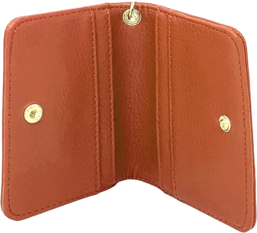 Vista 3 de Steve Madden Billetera con clip Bfold con llavero, Jengibre, Steve Madden Estuche de tarjetas para mujer