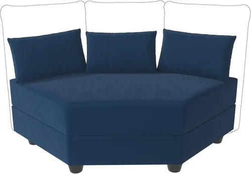 Vista 11 de LLappuil Par modular de sofá modular con respaldo y reposabrazos laterales para sofá modular convertible, sofá modular y reposabrazos lateral