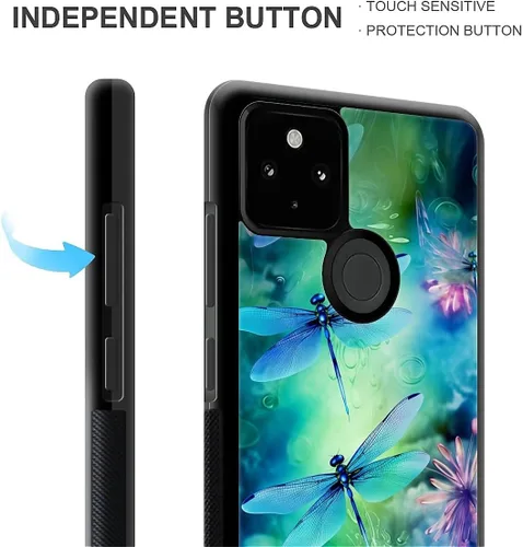 Vista 143 de Compatible con Google Pixel 4A 5G Mobile Case Creative Acrylic Panel trasero Silicona Protección Grip especialmente diseñado para Google Pixel 4A 5G