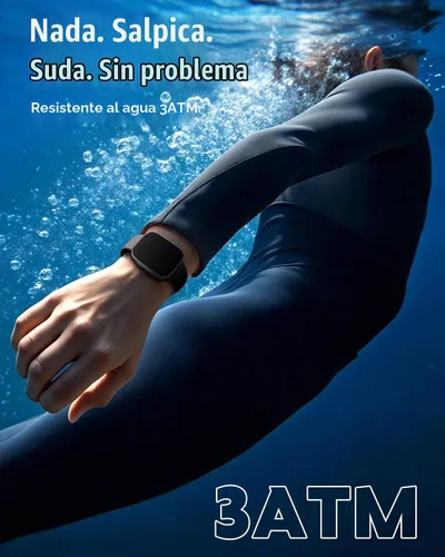 Vista 8 de Reloj inteligente para mujeres y hombres, Android y iPhone, pantalla AMOLED Ultra HD de 1.85 pulgadas, batería de 10 días, resistente al agua de 3