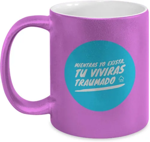 Vista 3 de Taza de Cafe Yo Vaso, taza café divertidas, tazas personalizadas, taza de café inspiradoras, taza con mensajes positivos., 11onza, Dorado