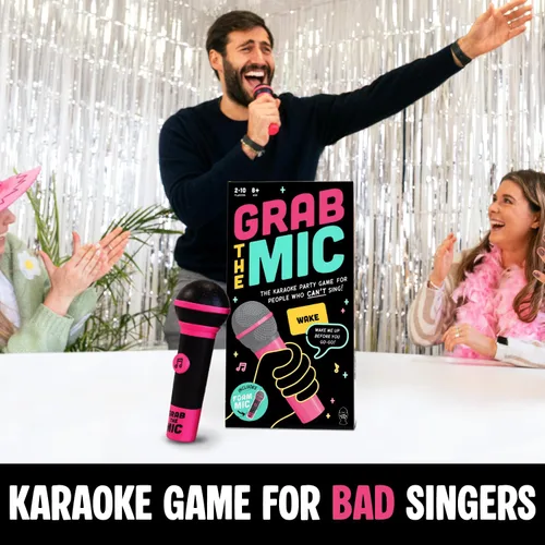 Vista 2 de Grab The Mic - Juego de fiesta de karaoke galardonado para cantantes malos Producto original