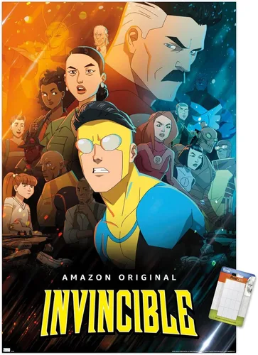 Vista 12 de Trends International Invincible - Póster de pared de hoja del grupo uno, 14.72 x 22.37 pulgadas, versión enmarcada de madera de granero