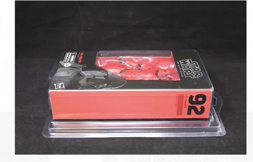 Vista 2 de Protech SSSTAR - Funda de almacenamiento / exhibición de Star Wars Black Series o figuras de tamaño estándar de 6 pulgadas en embalaje rojo