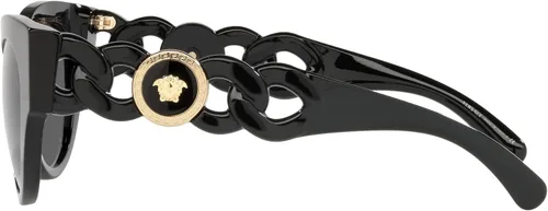 Vista 2 de Versace Lentes de sol para mujer montura negra lentes gris oscuro 2047in