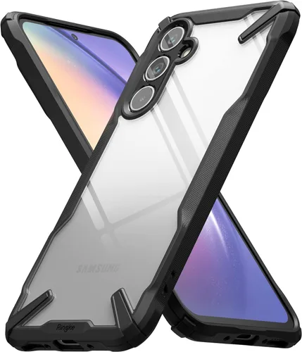 Vista 37 de Ringke Fusion-X [revestimiento dual antiarañazos] compatible con Samsung Galaxy A14 (4G y 5G), parachoques aumentado transparente, parte trasera