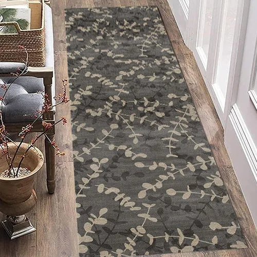Vista 4 de Alfombras de pasillo tradicionales para pasillo, alfombras largas con respaldo de goma antideslizantes impresas de 3.3 ft/4.9 ft/6.6 ft/8.2 ft/9.8