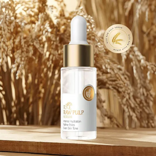 Vista 3 de Set de cuidado de la piel - Crema hidratante facial de arroz y suero de arroz (2 productos) hidratante para cara, objetivos hidratantes, sequedad