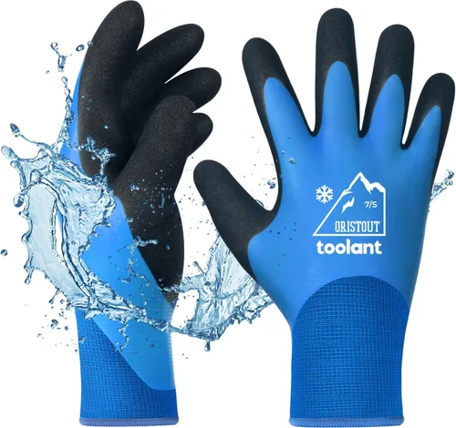Vista 12 de Guantes de trabajo de invierno impermeables para hombres y mujeres, pantalla táctil, guantes para congelador, aislados térmicamente, para clima frío