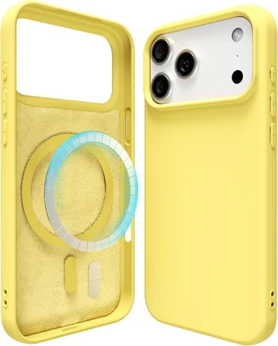 Vista 144 de oakxco Funda de silicona para iPhone 12 Pro Max, magnética, compatible con carga inalámbrica Magsafe, cubierta protectora de goma suave y delgada