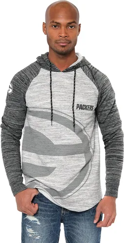 Vista 52 de Ultra Game Sudadera con capucha retro oficial de la NFL para hombre