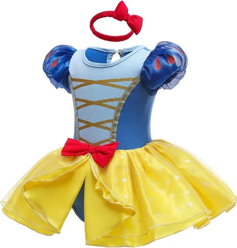 Vista 2 de Disfraz de Halloween para bebé, disfraz de princesa para cumpleaños, vestido tutú con diadema para fiesta de Navidad