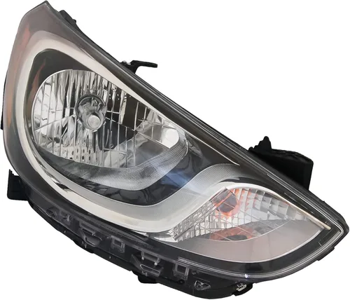 Vista 5 de ALLIGATOR AUTO LIGHTS Repuesto para Hyundai Accent 2012 2013 2014 GLS, GS, SE, Hatchback/Sedan Conjunto de faros halógenos con bombillas