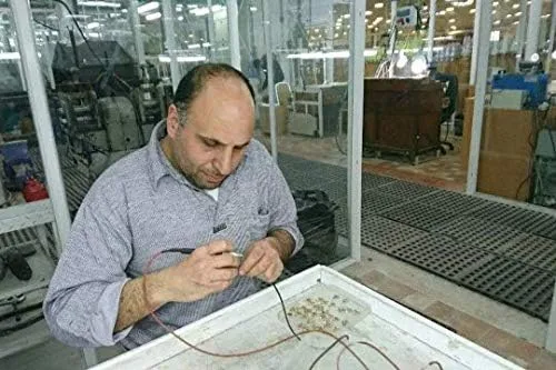 Vista 5 de Colgante Cruz Cruzado Jerusalén de Plata de Ley (925) Artesanal en Tierra Santa. Grabado por máquina de corte de diamantes., Metal
