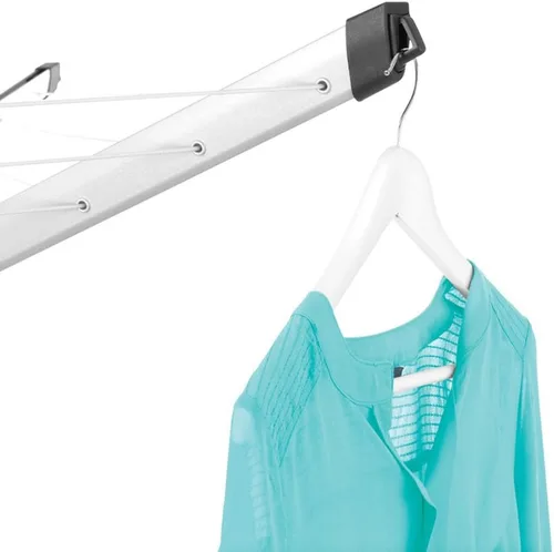 Vista 3 de Brabantia Lift-O-Matic Advance - Tendedero de 4 brazos para exteriores (164 pies / Ø 1.97 pulgadas) de altura ajustable, tendedero plegable + estaca