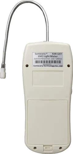 Vista 3 de Medidor de poder ultravioleta UVC del metro de luz UVC con cuello de cisne flexible de 9 pulgadas para la lámpara de 254nm, 220-280 nm