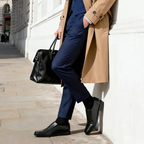Vista 6 de Bruno Marc Mocasines de vestir sin cordones para hombre