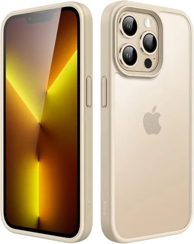 Vista 7 de JETech Funda mate para iPhone 13 de 6.1 pulgadas, a prueba de golpes, protección contra caídas de grado militar, cubierta trasera translúcida