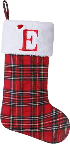 Vista 52 de Calcetines de Navidad bordados con monograma inicial de 20 pulgadas, decoración de Navidad, calcetines personalizados, decoración de temporada