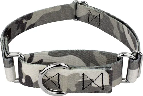Vista 19 de Country Brook Petz - Collar de perro Martingala de camuflaje azul con diseño de camuflaje y diseños resistentes (1/2 pulgada, 2XS)