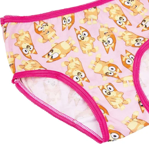 Vista 4 de Bluey Girls' 100% Soft Combed Cotton 10-Pack Underwear, Sizes 23t, 4t, 4, 6, and 8
