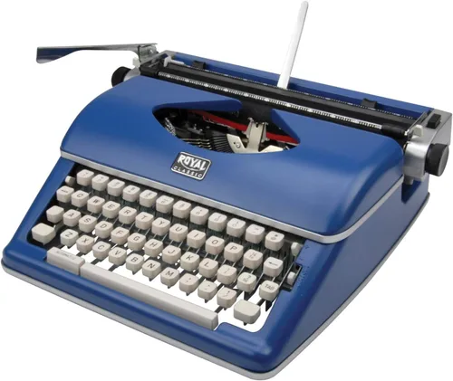Vista 5 de Royal 79106B Máquina de escribir manual clásica (azul)