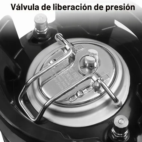 Vista 5 de TMCRAFT Nuevo barril de bloqueo de bola de acero inoxidable de 3 galones Aprobado por NSF, válvula de liberación, base de goma portátil para un