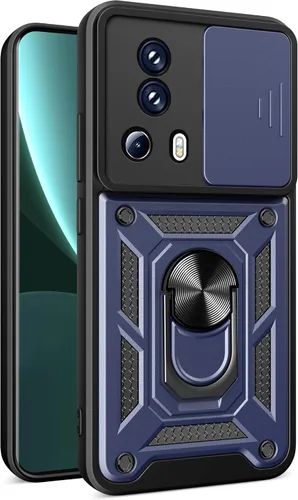 Vista 85 de Compatible con Tecno Pova Neo 2 Bracket Shell, con cubierta deslizante para lente de cámara compatible con Tecno Pova Neo 2 LG6n Case Negro