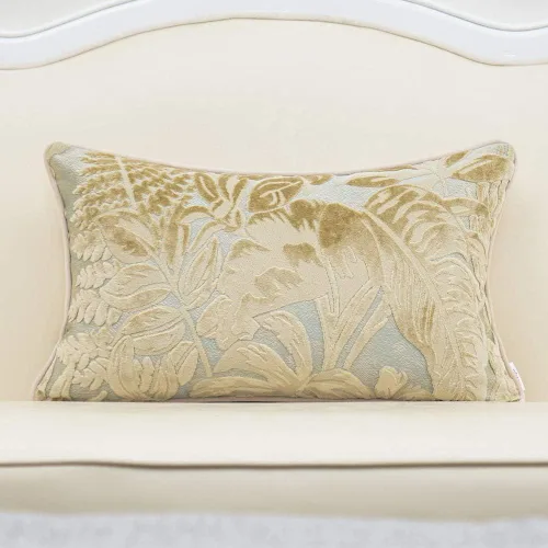 Vista 11 de Funda para almohada o cojín Alerfa de 18 x 18 pulgadas con estampado floral, terciopelo, moderna, apoyo lumbar, decorativa, para sofá, para Beige