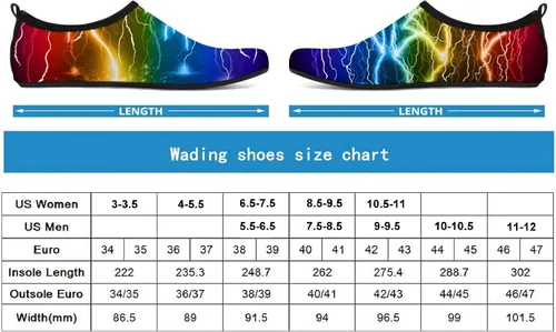 Vista 7 de Zooshum Zapatos de agua de perezoso para hombres y mujeres, de secado rápido, para nadar, descalzos, playa, antideslizantes, para piscina, zapatos