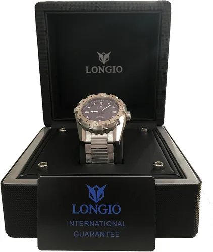Vista 6 de Diver Watches Telamon 3,280.8ft Swiss Automatic Pro Diver Watches 1.850in Reloj de buceo con válvula de helio, bisel giratorio, zafiro correa