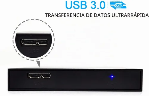 Vista 3 de HWAYO 2.5'' 120GB Disco Duro Externo Portátil Ultra Delgado USB3.0 HDD Almacenamiento para PC/Ordenador de escritorio/Portátil/MacBook/Chromebook