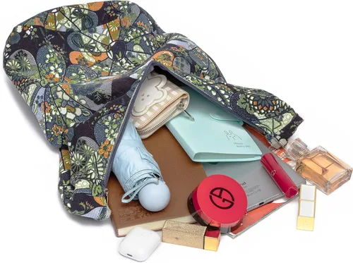 Vista 176 de Bolsa de hombro para mujer, de lona en estilo hippie/bohemio para llevar cruzada al hombro, disponible en diferentes colores y estampados