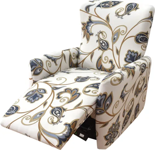 Vista 35 de KRFOONN Fundas elásticas para sillón reclinable con estampado, fundas para sillas reclinables de 4 piezas, fundas para sillón reclinable Lazy Boy