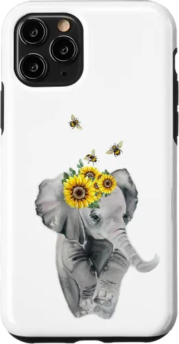 Vista 29 de Elephant Bumble bee - Sunflower Animal Lover Honey Bees Case for iPhone 17