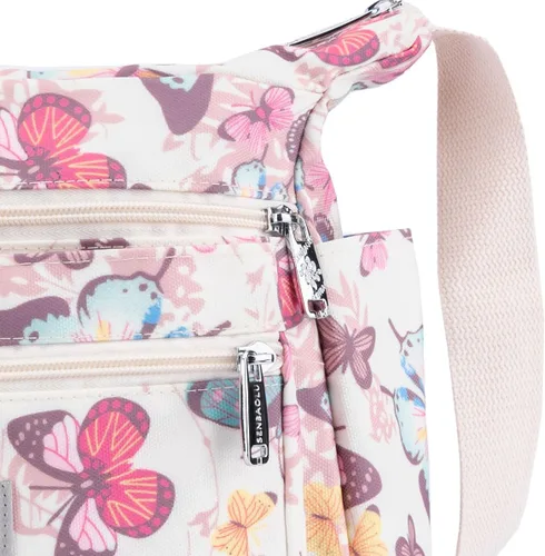 Vista 6 de Bolso de hombro para mujer, con múltiples bolsillos, bolso cruzado con asa superior