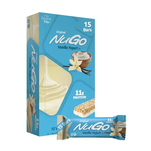 Vista 18 de NuGo Barra de proteínas, café, 0.39 oz de proteína, sin gluten, 15