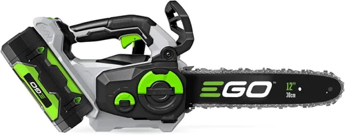 Vista 3 de Motosierra EGO Power+, motosierra de 12" alimentada por batería, eléctrica inalámbrica, incluye batería de 56V 2.5Ah y cargador - CS1201