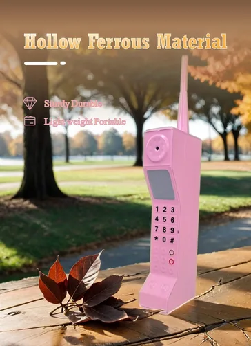 Vista 6 de Diydeg Teléfono móvil retro, 80S 90S Old Fashioned - Adorno de ladrillo portátil de ladrillo, accesorios fotográficos de simulación de hierro