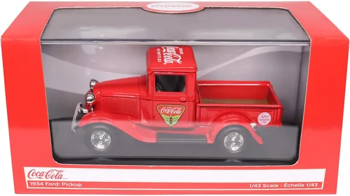 Vista 3 de Motor city classics Coca-Cola Diecast coleccionable 1934 Ford Pick-Up 'Refresh Your Guests' 1:43 Modelo a escala fundida a presión 443031