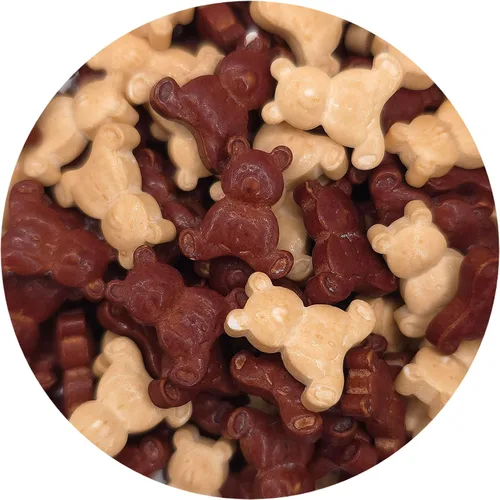 Vista 20 de NCS Gránulos comestibles de caramelo en forma de bigote jumbo – Decoración de cupcakes, pasteles y galletas, 7 onzas