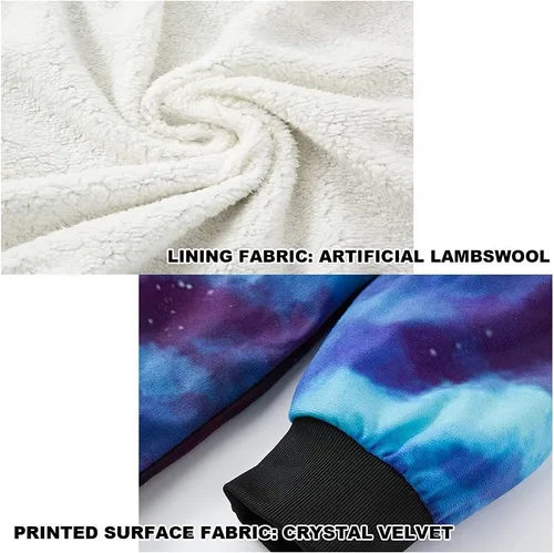 Vista 2 de Abrigo con capucha de tatuaje vikingo Odin en 3D, con mitología nórdica, abrigo de cachemira sintética para hombre, chaqueta casual de invierno