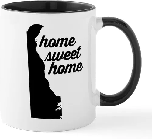 Vista 31 de CafePress Delaware (DE) Euro Mug Taza de café de cerámica de 11 oz (11.0 fl oz)