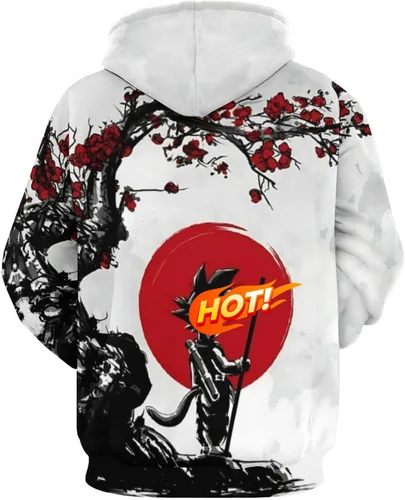 Vista 2 de Anime Hoodie, Novelty Hooded Pullover Sweatshirt, Casual Cosplay Sweatshirt for Men Women