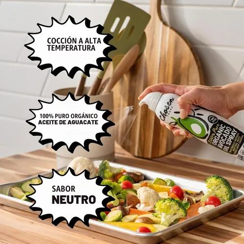 Vista 5 de Chosen Foods Spray de cocina de aceite de aguacate orgánico, 4.7 onzas