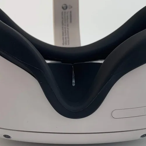Vista 4 de Funda de silicona para Oculus Quest 2 Funda de cojín para cara a prueba de sudor a prueba de luz VR Accesorios negro