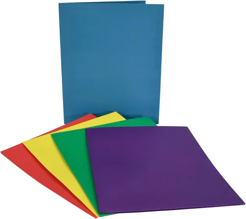 Vista 6 de School Smart Carpetas de 2 bolsillos, colores surtidos, paquete de 25 - 084900