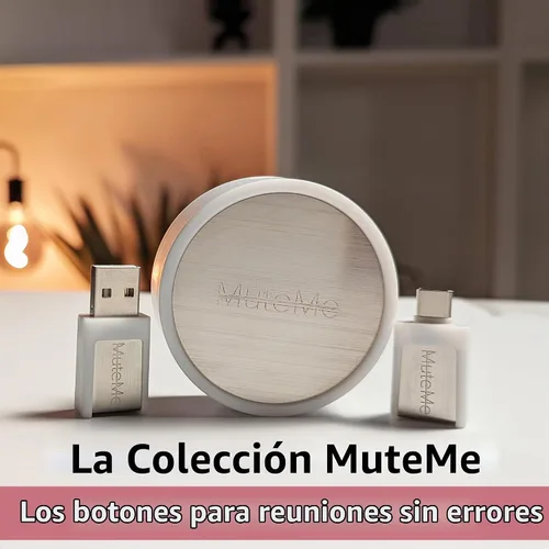 Vista 9 de MuteMe Mini - USB A - Botón de silencio físico iluminado para Zoom, Teams y más (como se ve en Shark Tank). Software gratuito para Windows/Mac